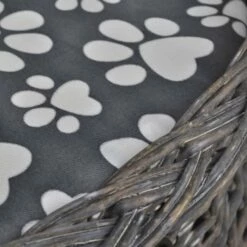 VIDAXL Cama De Mimbre Para Gatos Color Gris 44 Cm X 33 Cm X 34 Cm -Tienda barata Tiendanimal 32056 1 IMG00056469