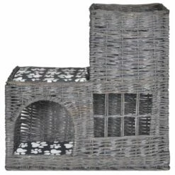 VIDAXL Casa Con Camas Para Gatos Color Gris 55 Cm X 27 Cm X 53 Cm 7 VIDAXL Casa Con Camas Para Gatos Color Gris 55 Cm X 27 Cm X 53 Cm -Tienda barata Tiendanimal 32089 2 IMG00056568