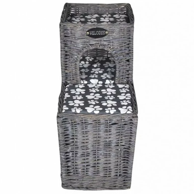 VIDAXL Casa Con Camas Para Gatos Color Gris 55 Cm X 27 Cm X 53 Cm 5 VIDAXL Casa Con Camas Para Gatos Color Gris 55 Cm X 27 Cm X 53 Cm - Imagen 5