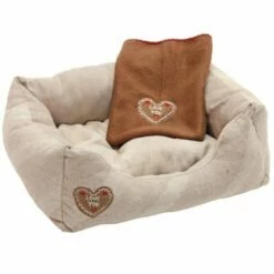 KERBL Cuna De Algodón Love You Para Perros Color Beige 61 Cm X 48 Cm X 18 Cm -Tienda barata Tiendanimal 32188 1 IMG00057050