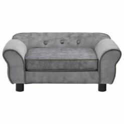 VIDAXL Sofá Clásico Para Perros Color Gris 72 Cm X 45 Cm X 30 Cm 7 VIDAXL Sofá Clásico Para Perros Color Gris 72 Cm X 45 Cm X 30 Cm -Tienda barata Tiendanimal 32528 2 IMG00060767