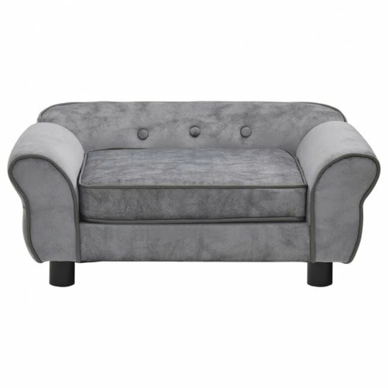 VIDAXL Sofá Clásico Para Perros Color Gris 72 Cm X 45 Cm X 30 Cm 3 VIDAXL Sofá Clásico Para Perros Color Gris 72 Cm X 45 Cm X 30 Cm - Imagen 3