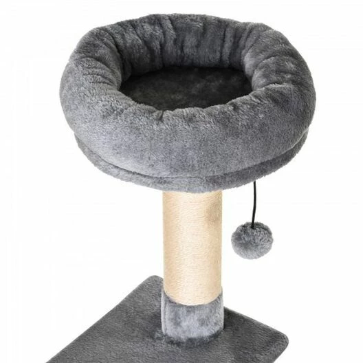 PawHut Arbol Rascador Con Plataformas Para Gatos Color Gris 60 Cm X 40 Cm X 154 Cm 4 PawHut Arbol Rascador Con Plataformas Para Gatos Color Gris 60 Cm X 40 Cm X 154 Cm - Imagen 4