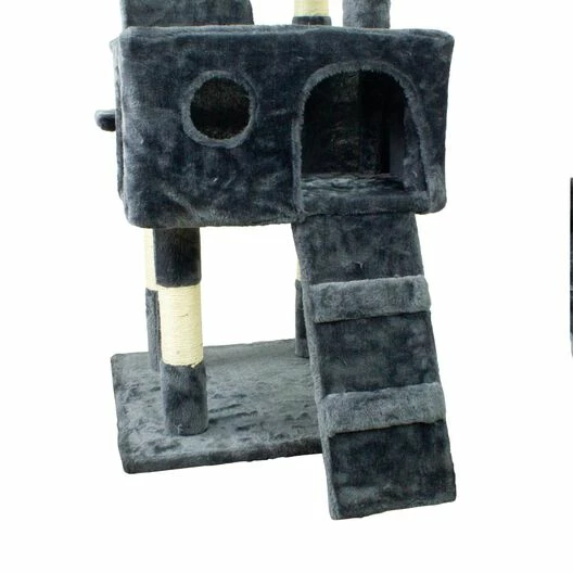 Árbol Rascador Para Gatos Gris 40 Cm X 40 Cm X 112 Cm 3 Árbol Rascador Para Gatos Gris 40 Cm X 40 Cm X 112 Cm - Imagen 3