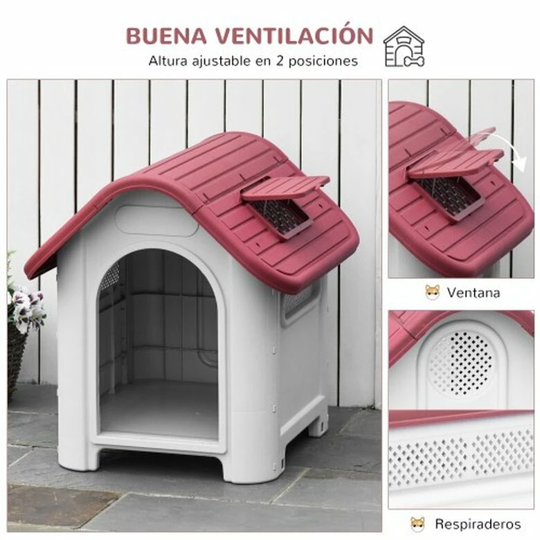 PawHut Caseta Con Puerta Extraíble Y Elevada Para Perros 59 Cm X 75 Cm X 66 Cm 5 PawHut Caseta Con Puerta Extraíble Y Elevada Para Perros 59 Cm X 75 Cm X 66 Cm - Imagen 5