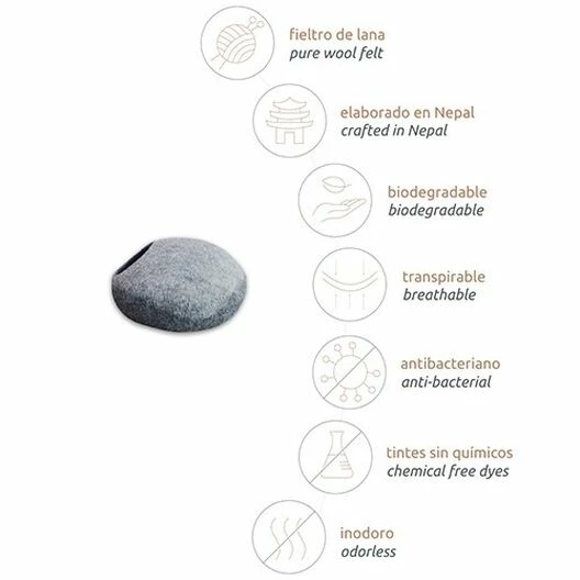 Mishum Cueva Rita Para Gatos Cat Cave Color Gris 45 Cm X 40 Cm X 30 Cm 4 Mishum Cueva Rita Para Gatos Cat Cave Color Gris 45 Cm X 40 Cm X 30 Cm - Imagen 4