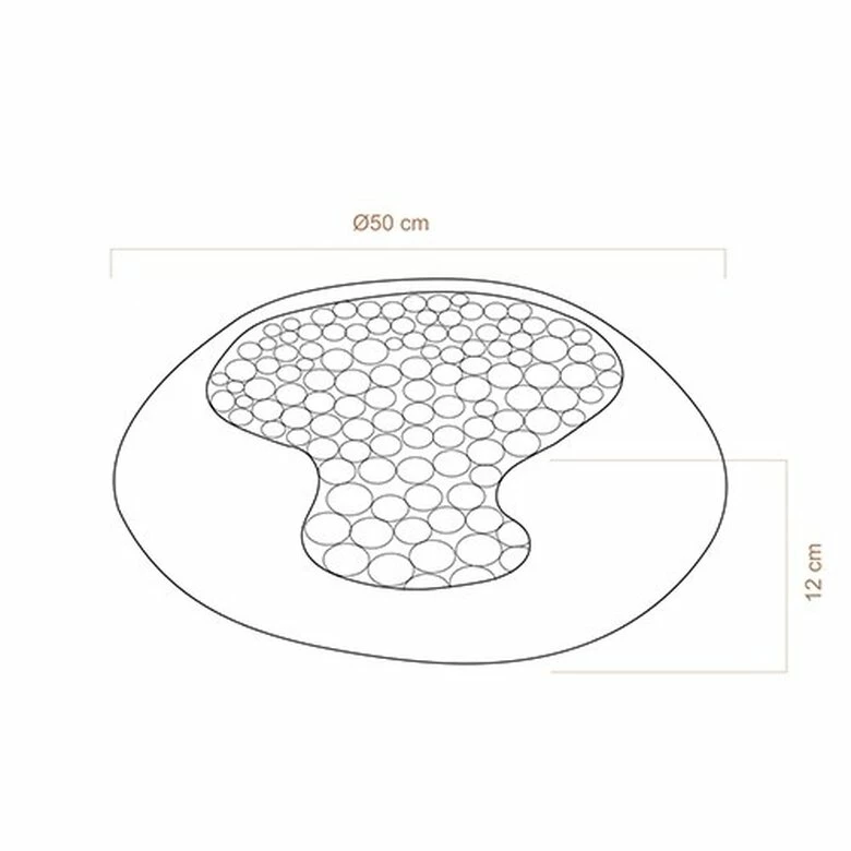 Mishum Cama Simona Para Mascotas Color Gris 50 Cm X 50 Cm X 12 Cm 3 Mishum Cama Simona Para Mascotas Color Gris 50 Cm X 50 Cm X 12 Cm - Imagen 3