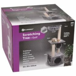 Flamingo Rascador Suave Para Gato Color Gris 35 Cm X 35 Cm X 103 Cm -Tienda barata Tiendanimal 38545 21102209065497 4 rascador suave para gato color gris