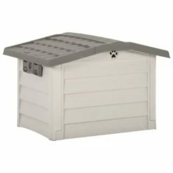 VIDAXL Caseta Para Perros Color Beige 89 Cm X 75 Cm X 62 Cm -Tienda barata Tiendanimal 39132 21110918403250 3 caseta para perros color beige