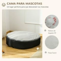 PawHut Cama Para Mascotas Color Gris Y Negro 80 Cm X 72 Cm X 18 Cm 8 PawHut Cama Para Mascotas Color Gris Y Negro 80 Cm X 72 Cm X 18 Cm -Tienda barata Tiendanimal 39397 21112611334896 3 cama para mascotas color gris negro