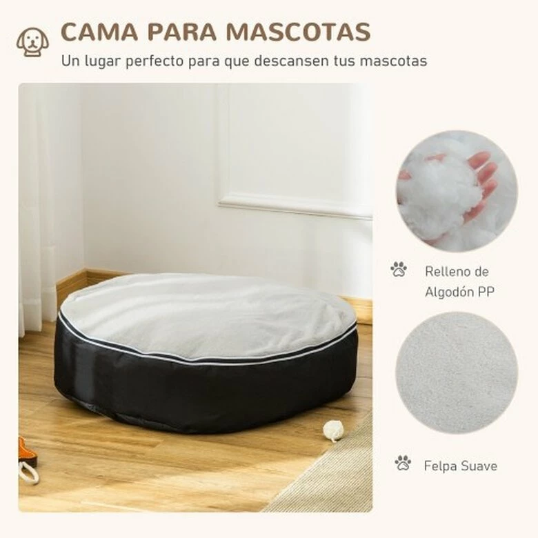 PawHut Cama Para Mascotas Color Gris Y Negro 80 Cm X 72 Cm X 18 Cm 4 PawHut Cama Para Mascotas Color Gris Y Negro 80 Cm X 72 Cm X 18 Cm - Imagen 4
