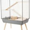 Zolux Cage Neo Cosy - Rongador Grande (77,5 X 47,5 X 109 Cm), Color Gris 77,5 X 47,5 X 109 Cm
