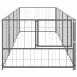 VidaXL Perrera De Acero Pequeña Plateada Para Perros 400 Cm X 100 Cm X 70 Cm 7 VidaXL Perrera De Acero Pequeña Plateada Para Perros 400 Cm X 100 Cm X 70 Cm -Tienda barata Tiendanimal 40986 22022109223410 2 vidaxl perrera acero peque plateada para perros