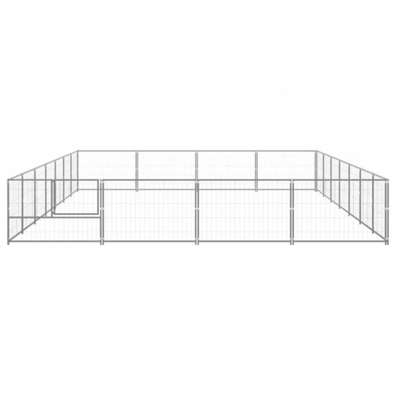 VidaXL Perrera De Acero Grande Rectangular Para Perros 700 Cm X 400 Cm X 70 Cm 3 VidaXL Perrera De Acero Grande Rectangular Para Perros 700 Cm X 400 Cm X 70 Cm - Imagen 3