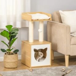 PawHut Árbol Con Cueva Para Gatos 35 Cm X 35 Cm X 81 Cm 6 PawHut Árbol Con Cueva Para Gatos 35 Cm X 35 Cm X 81 Cm -Tienda barata Tiendanimal 41597 22031412191278 1 pawhut rbol cueva para gatos