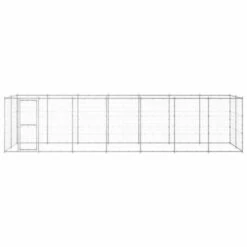 Vidaxl Perrera Con Puerta De Bisagra Plateada Para Perros 330 Cm X 220 Cm X 180 Cm -Tienda barata Tiendanimal 41984 22051010113655 3 vidaxl perrera puerta bisagra plateada para perros 3