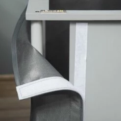 PawHut Caseta De Madera Gris Para Perros Pequeños Y Medianos 60 Cm X 43 Cm X 55 Cm -Tienda barata Tiendanimal 46602 22041213281843 4 pawhut caseta madera gris para perros peque median