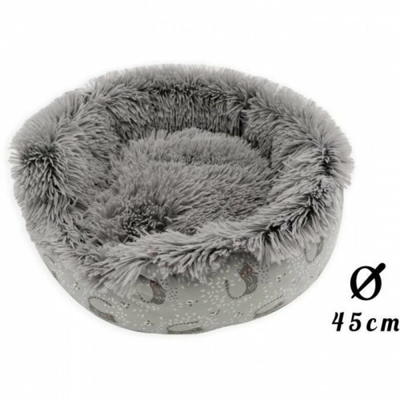 AIME Cama Redonda De Piel Beige Para Mascotas Pequeñas 45 Cm 2 AIME Cama Redonda De Piel Beige Para Mascotas Pequeñas 45 Cm - Imagen 2