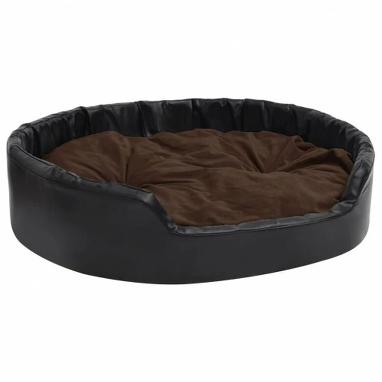 Vidaxl Sofá Con Cojín Lavable Negro Y Marrón Para Mascotas 90 Cm X 79 Cm X 20 Cm 3 Vidaxl Sofá Con Cojín Lavable Negro Y Marrón Para Mascotas 90 Cm X 79 Cm X 20 Cm - Imagen 3