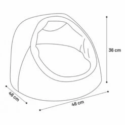 Flamingo Dorsa Cueva De Poliéster Gris Para Mascotas 40 Cm X 36 Cm 9 Flamingo Dorsa Cueva De Poliéster Gris Para Mascotas 40 Cm X 36 Cm -Tienda barata Tiendanimal 50153 22071515214573 4 flamingo dorsa cueva poli ster gris para mascotas