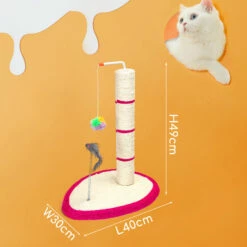 Nobleza - Poste De Rascado Para Gatos,Trepador De Cuerda De Sisal Para Gatos Con Pelotas De Felpa Y Juguetes Para Ratones,Material De Sisal Duradero,L40*W30*H49CM(Rojo) 40 Cm X 30 Cm X 49 Cm 9 Nobleza - Poste De Rascado Para Gatos,Trepador De Cuerda De Sisal Para Gatos Con Pelotas De Felpa Y Juguetes Para Ratones,Material De Sisal Duradero,L40*W30*H49CM(Rojo) 40 Cm X 30 Cm X 49 Cm -Tienda barata Tiendanimal 52bdf4ed74c840dfaa00fe29ba45464c