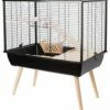Zolux Cage Neo Muki - Rongador Grande (77,5 X 47,5 X 87,5 Cm), Color Negro 77,5 X 47,5 X 87,5 Cm
