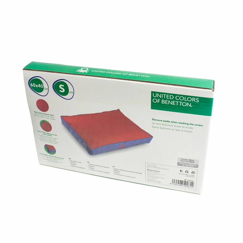 Benetton Funda Colchon Classic Rojo/Azul XL:100*70 CM 100 Cm X 70 Cm 2 Benetton Funda Colchon Classic Rojo/Azul XL:100*70 CM 100 Cm X 70 Cm - Imagen 2