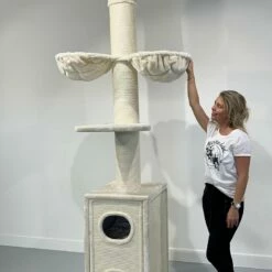 Rascador Cat Tower Box Color Crema 245-265 -Tienda barata Tiendanimal 87183093109501