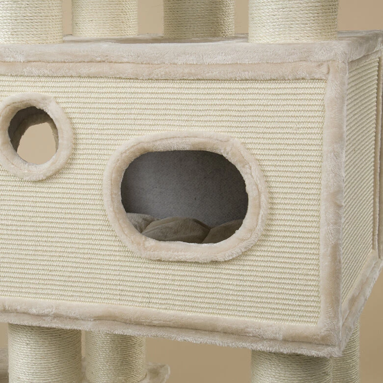 Rascador Royal Cat Palace Cream Color Crema 191 3 Rascador Royal Cat Palace Cream Color Crema 191 - Imagen 3