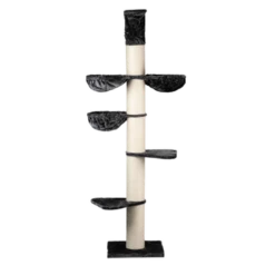 Rascador Maine Coon Tower Plus Para Gatos Color Beige Y Negro 245-265