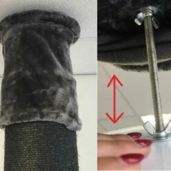 Rascador Maine Coon Tower Plus Para Gatos Color Negro 245-265 -Tienda barata Tiendanimal 87183093119954