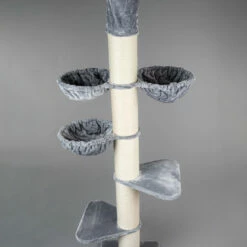 Rascador Maine Coon Tower Plus Para Gatos Color Beige Y Gris 245-265 -Tienda barata Tiendanimal 87183093142554