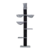 Rascador Maine Coon Tower Plus Para Gatos Color Negro Y Gris 245-265