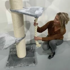 Rascador Maine Coon Tower Crown Para Gatos Color Gris 245-265 -Tienda barata Tiendanimal 87183093153993