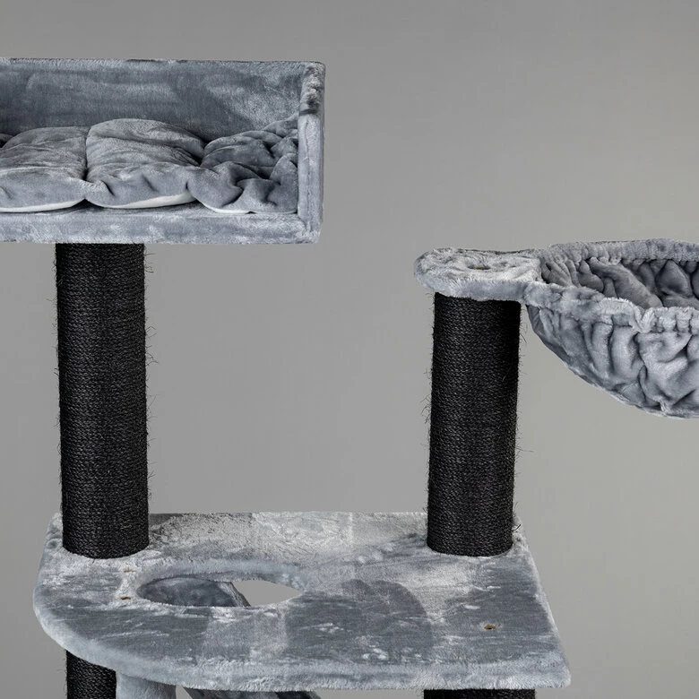 Rascador Cat Penthouse Blackline Color Gris Claro 180 2 Rascador Cat Penthouse Blackline Color Gris Claro 180 - Imagen 2