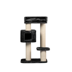 RHRQuality Rascador Devon Rex Gris Para Gato 70 Cm X 50 Cm X 120 Cm