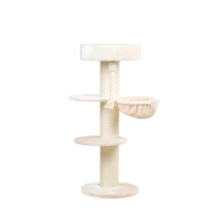 Rascador Maine Coon Sleeper Color Blanco 55 Cm X 60 Cm X 155 Cm