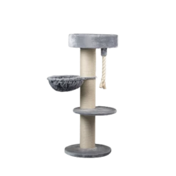 Rascador Maine Coon Sleeper Color Gris Claro 55 Cm X 60 Cm X 155 Cm