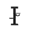RHRQuality Royalty Blackline Árbol Rascador Con Almohoda Para Gatos 60 Cm X 60 Cm X 157 Cm