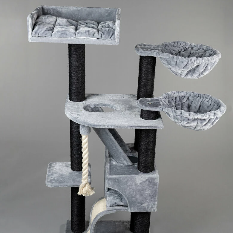 PHRquality árbol Rascador Kilimandjaro Gris Y Negro 194 Cm X 74 Cm X 59 Cm 2 PHRquality árbol Rascador Kilimandjaro Gris Y Negro 194 Cm X 74 Cm X 59 Cm - Imagen 2