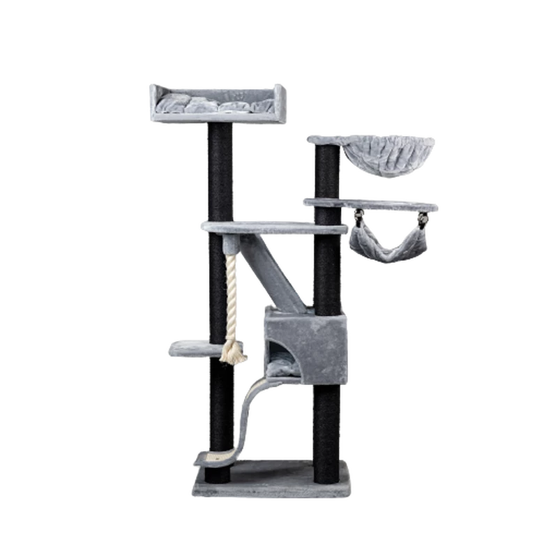 Rascador Kilimandjaro Color Gris Y Negro 59 Cm X 74 Cm X 194 Cm 1 Rascador Kilimandjaro Color Gris Y Negro 59 Cm X 74 Cm X 194 Cm