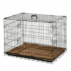 Transportín PawHut Abs Y Acero Con Cojín Color Marrón 76 Cm X 53 Cm X 57 Cm