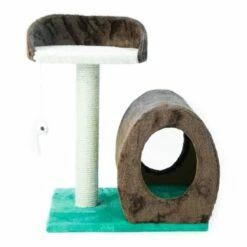 TK-Pet Cetus Rascador Con Refugio Marrón Para Gatos 40 X 30 X 52 Cm