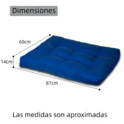 HOME MERCURY- Cama De Mascota, Colchón Para Perro, Colchoneta Reversible Estampada Relleno De Espuma Para Interior Y Exterior. (Small, Azul) 50 Cm X 77 Cm X 12 Cm -Tienda barata Tiendanimal a79becd161d041fd964a3dfdc5b54e87