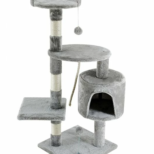 Árbol Rascador Para Gatos Gris 50 Cm X 50 Cm X 170 Cm 1 Árbol Rascador Para Gatos Gris 50 Cm X 50 Cm X 170 Cm
