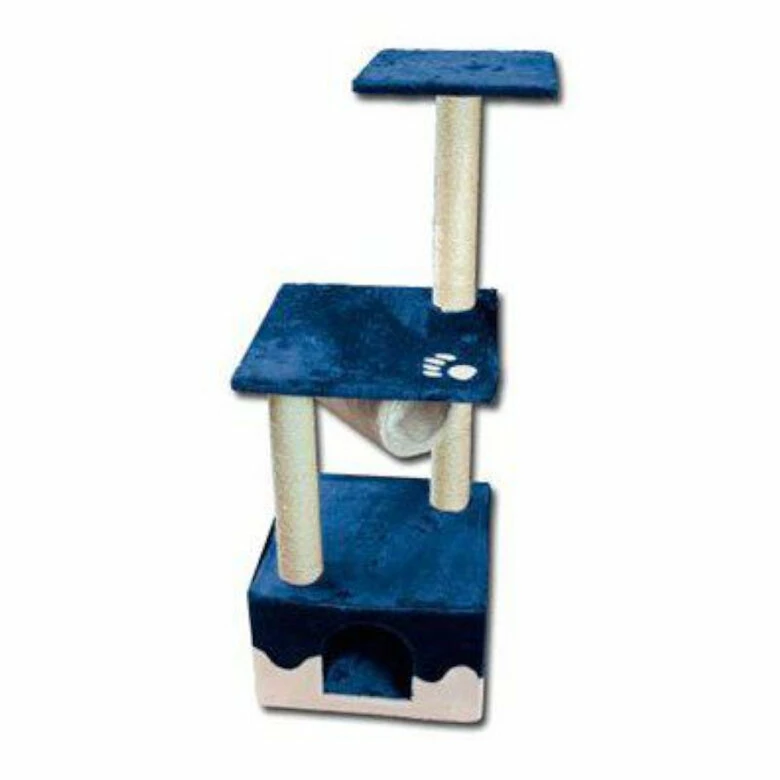 Nayeco Savanna Rascador Azul Para Gatos 40 X 40 X 108 Cm
