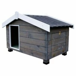 TK-Pet Mountain Caseta De Madera Gris Para Perros L
