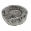 AIME Cama Redonda De Piel Beige Para Mascotas Pequeñas 45 Cm