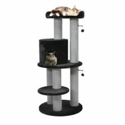 Flamingo Hattie Árbol Rascador Negro Para Gatos 94 X 80 X 166 Cm