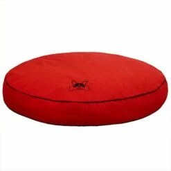 Cama Redonda Viscoelástica Lucca Para Perros Color Rojo 120 Cm
